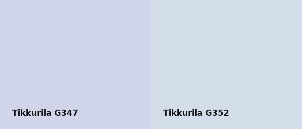 Tikkurila  G347 vs Tikkurila  G352