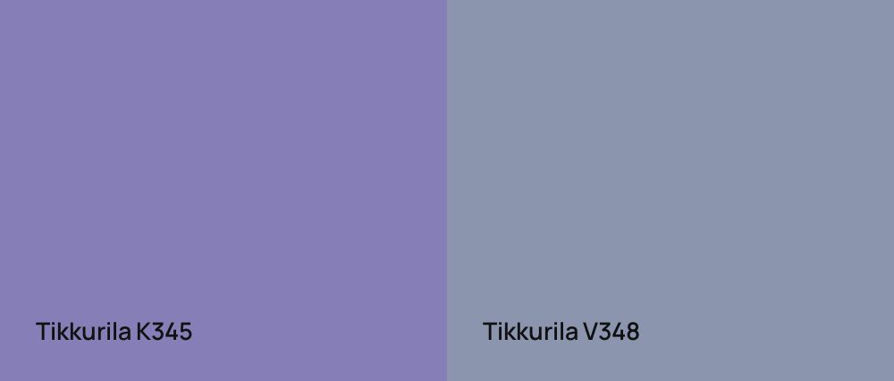Tikkurila  K345 vs Tikkurila  V348