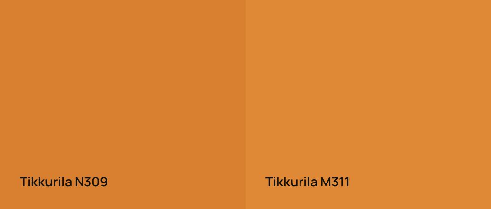 Tikkurila  N309 vs Tikkurila  M311