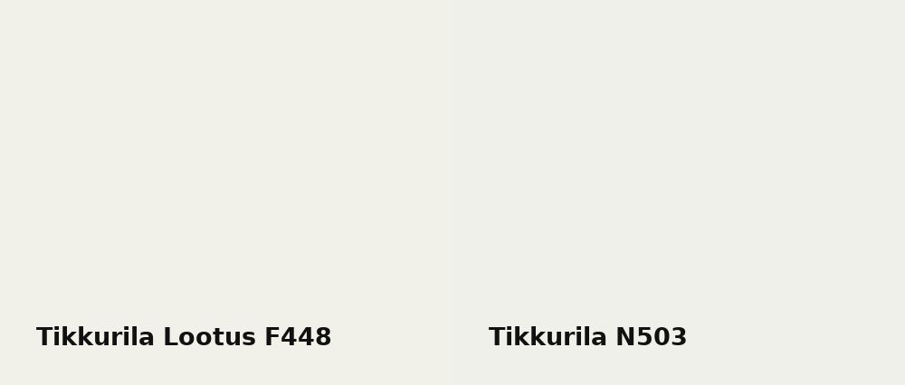 Tikkurila Lootus F448 vs Tikkurila  N503