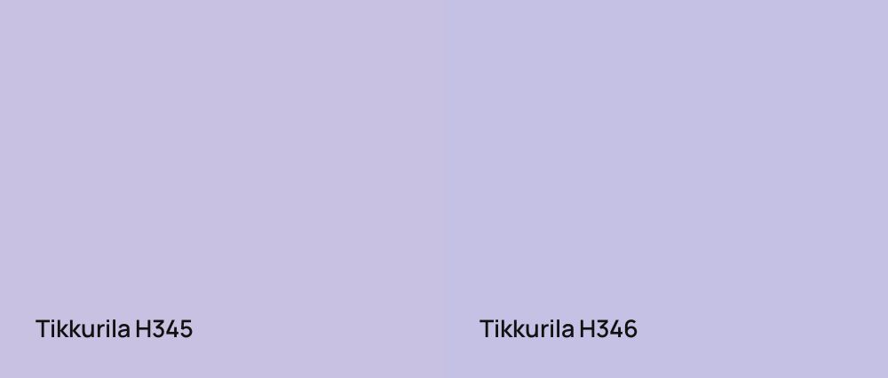 Tikkurila  H345 vs Tikkurila  H346