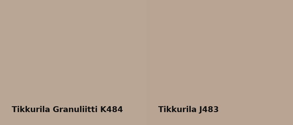 Tikkurila Granuliitti K484 vs Tikkurila  J483