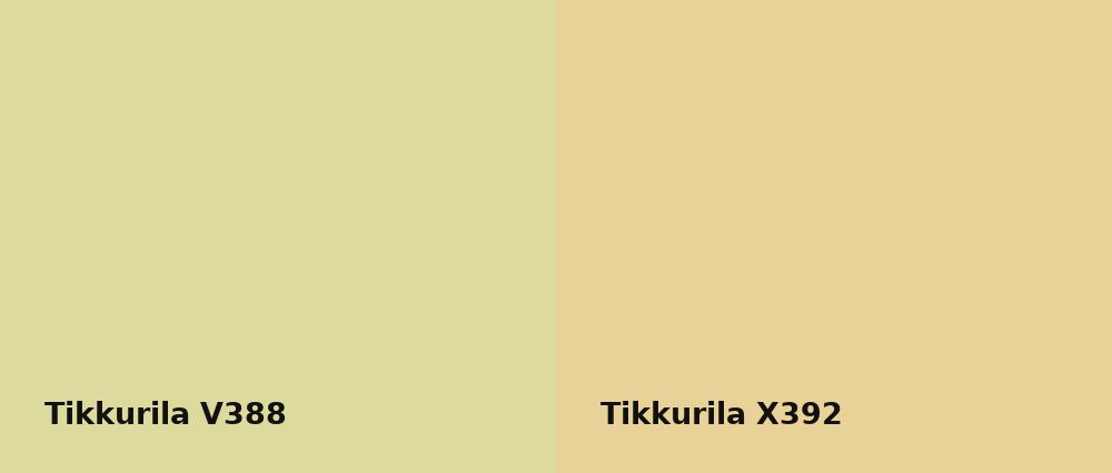 Tikkurila  V388 vs Tikkurila  X392
