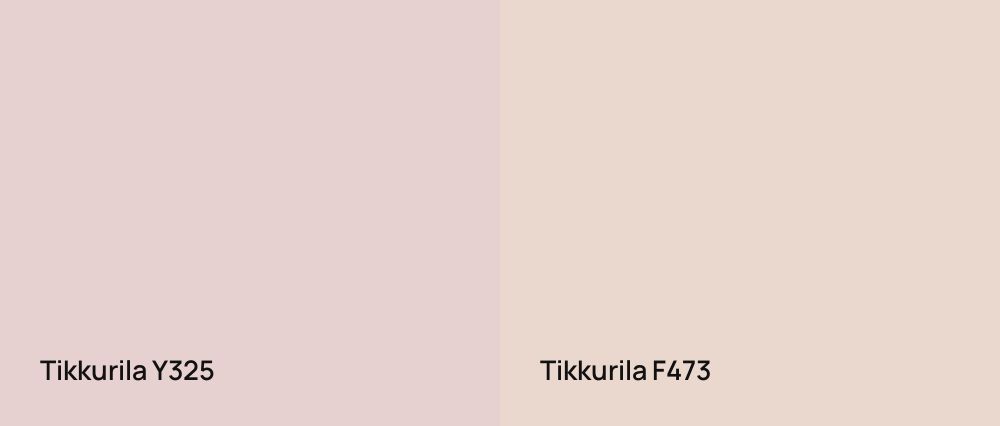 Tikkurila  Y325 vs Tikkurila  F473