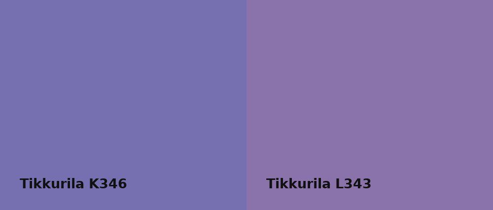 Tikkurila  K346 vs Tikkurila  L343