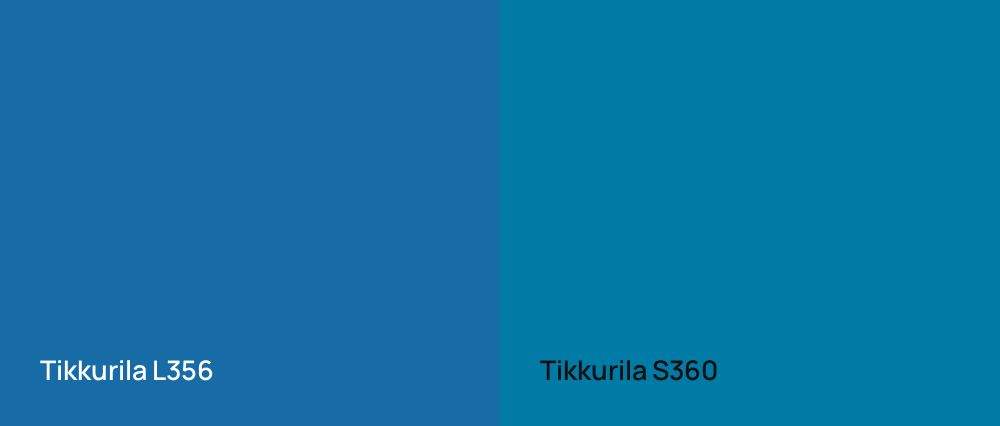 Tikkurila  L356 vs Tikkurila  S360