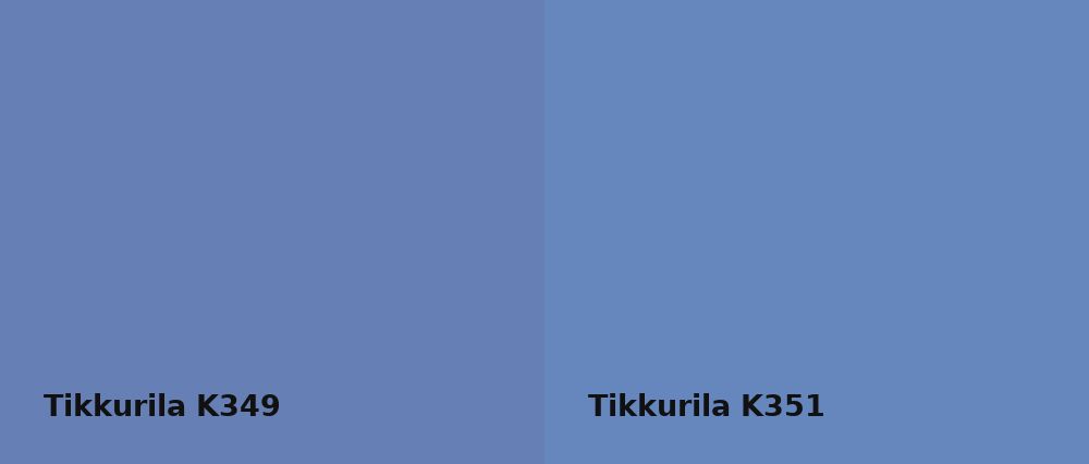 Tikkurila  K349 vs Tikkurila  K351