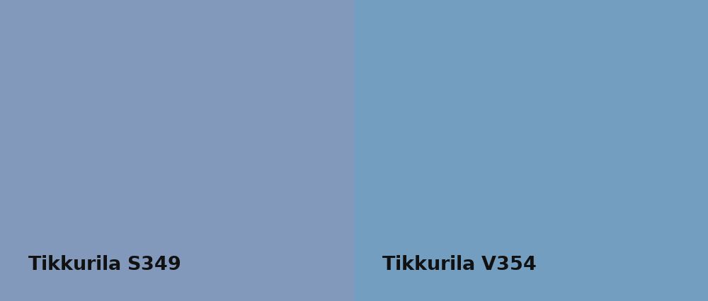 Tikkurila  S349 vs Tikkurila  V354