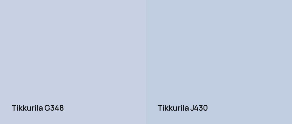 Tikkurila  G348 vs Tikkurila  J430