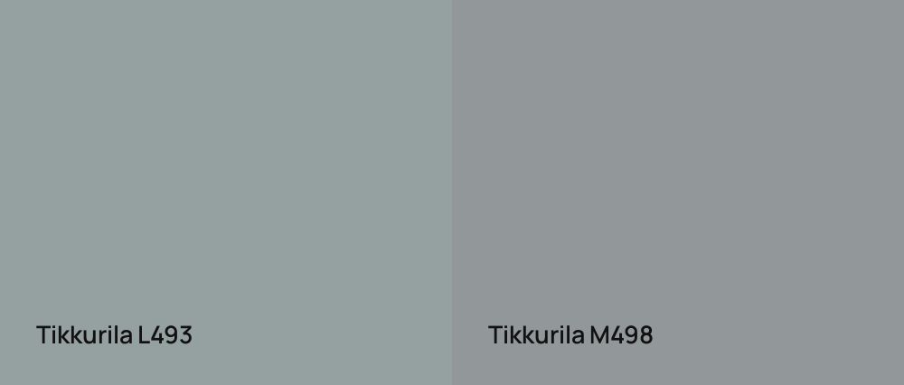 Tikkurila  L493 vs Tikkurila  M498
