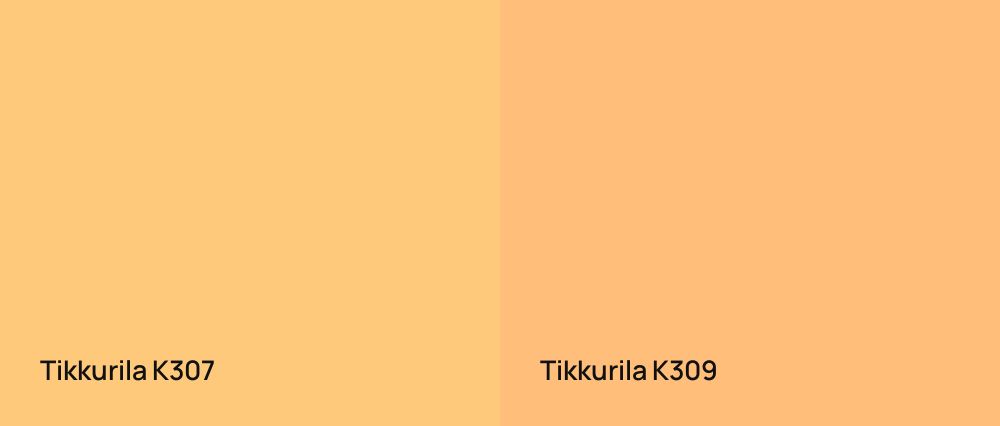 Tikkurila  K307 vs Tikkurila  K309