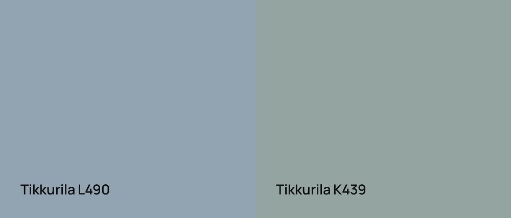Tikkurila  L490 vs Tikkurila  K439