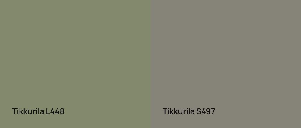 Tikkurila  L448 vs Tikkurila  S497
