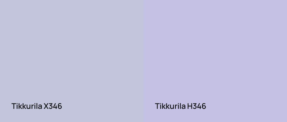 Tikkurila  X346 vs Tikkurila  H346