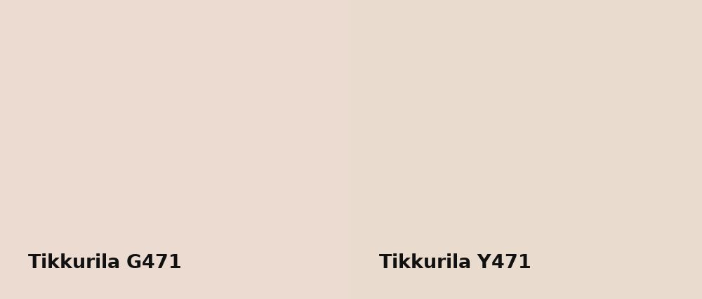 Tikkurila  G471 vs Tikkurila  Y471