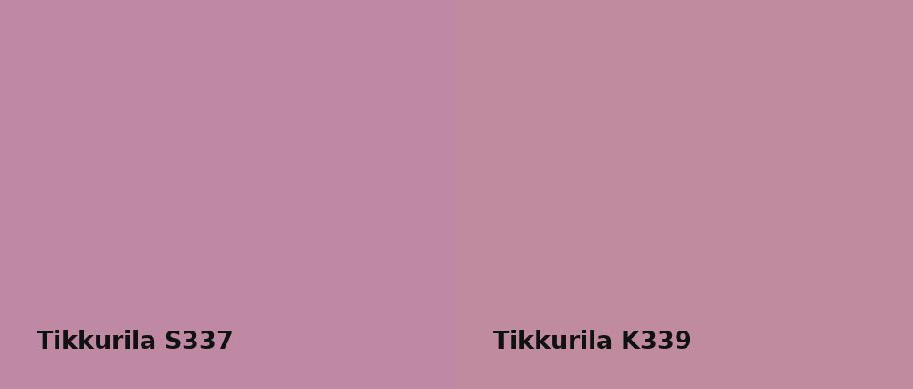 Tikkurila  S337 vs Tikkurila  K339