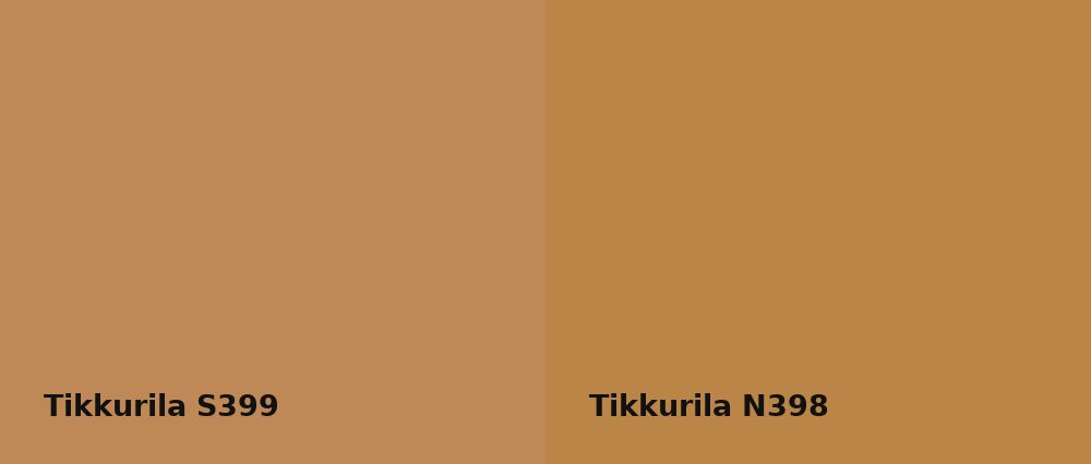 Tikkurila  S399 vs Tikkurila  N398