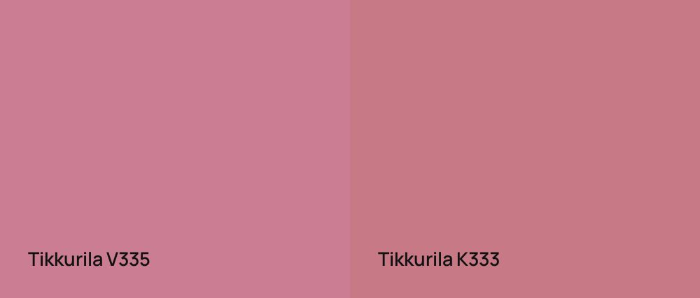 Tikkurila  V335 vs Tikkurila  K333