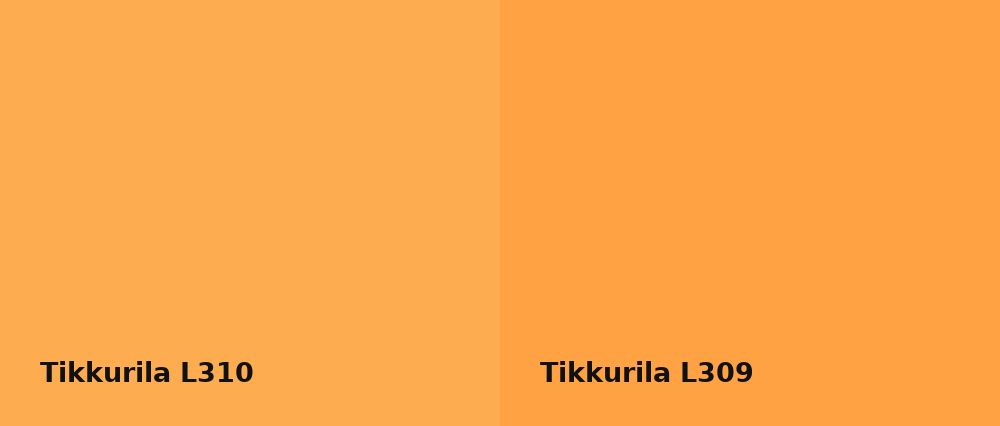 Tikkurila  L310 vs Tikkurila  L309