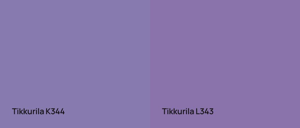 Tikkurila  K344 vs Tikkurila  L343