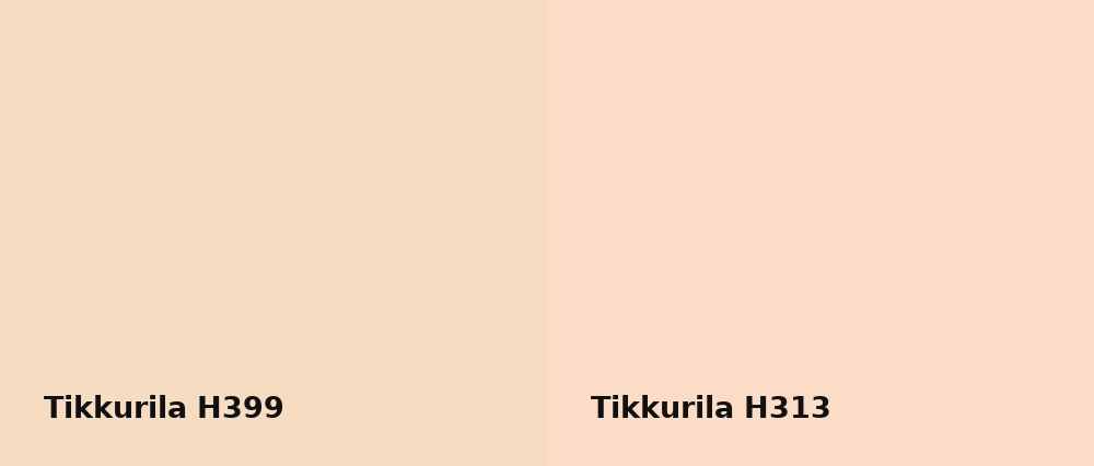 Tikkurila  H399 vs Tikkurila  H313