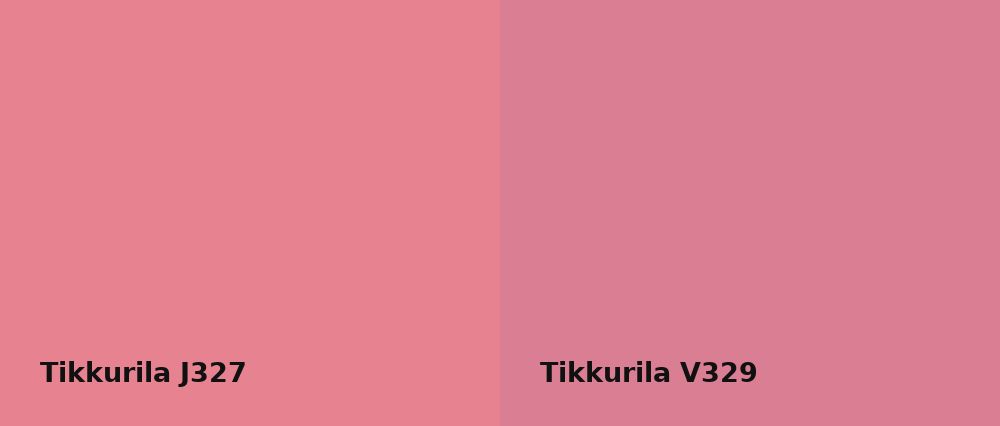 Tikkurila  J327 vs Tikkurila  V329