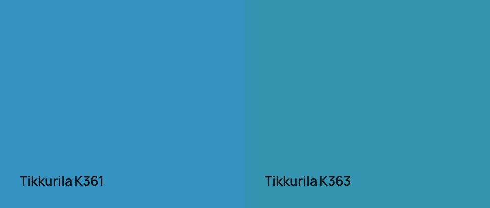 Tikkurila  K361 vs Tikkurila  K363