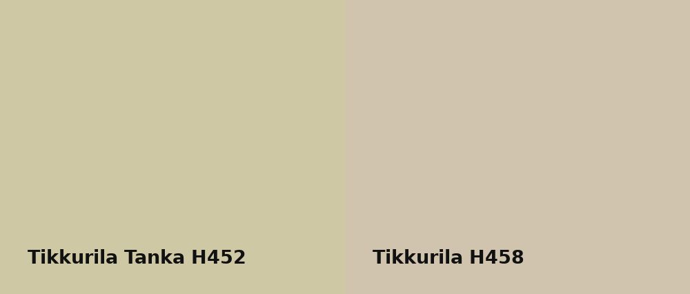 Tikkurila Tanka H452 vs Tikkurila  H458