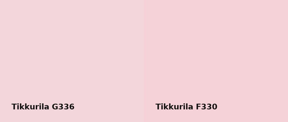 Tikkurila  G336 vs Tikkurila  F330