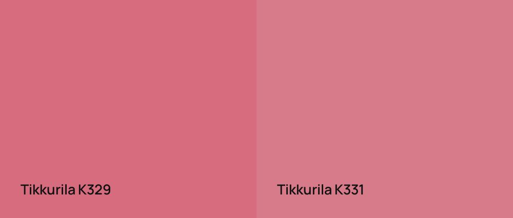 Tikkurila  K329 vs Tikkurila  K331