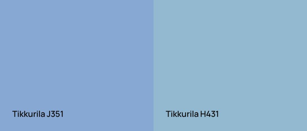 Tikkurila  J351 vs Tikkurila  H431