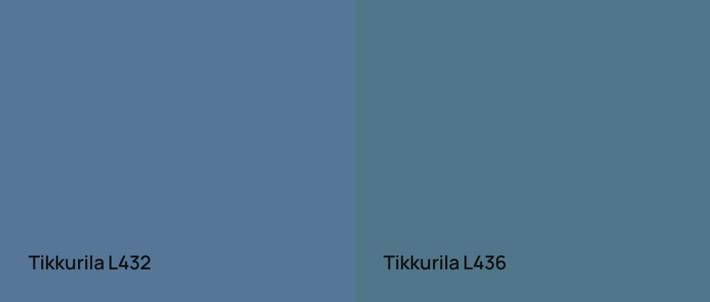 Tikkurila  L432 vs Tikkurila  L436