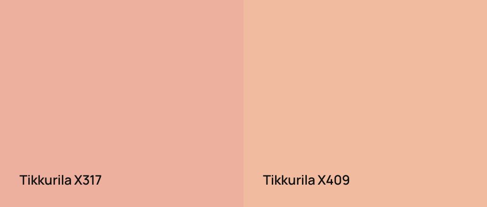 Tikkurila  X317 vs Tikkurila  X409