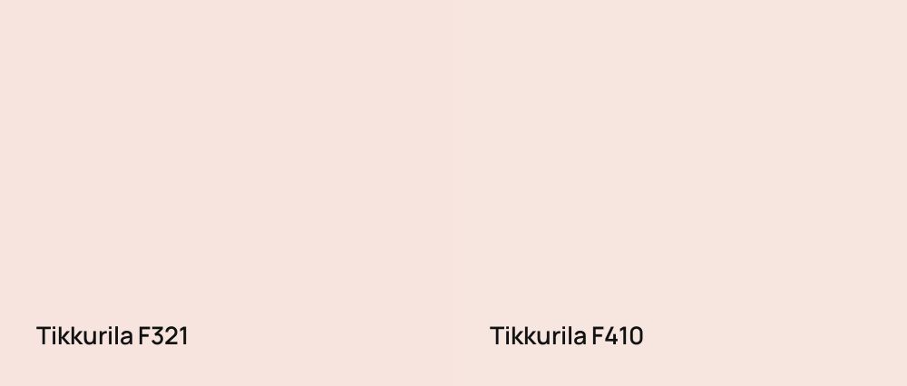 Tikkurila  F321 vs Tikkurila  F410