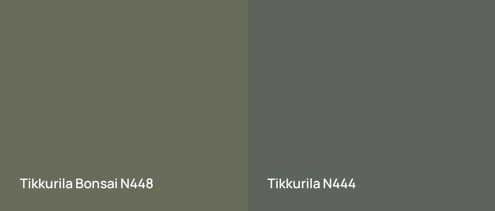 Tikkurila Bonsai N448 vs Tikkurila  N444