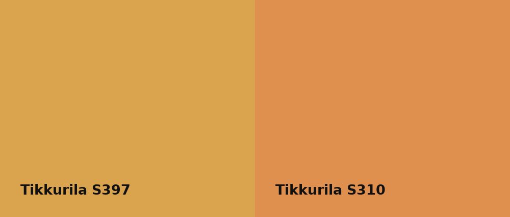 Tikkurila  S397 vs Tikkurila  S310