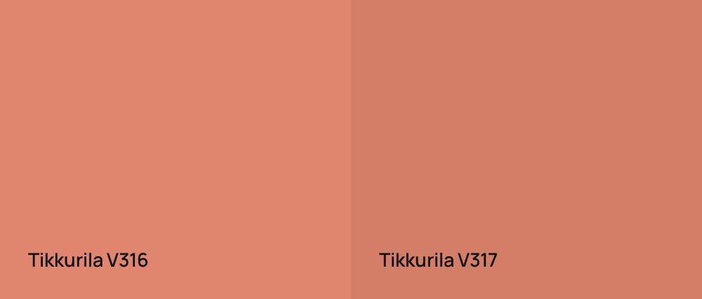 Tikkurila  V316 vs Tikkurila  V317