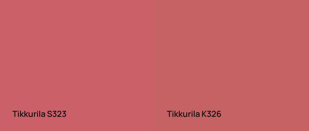 Tikkurila  S323 vs Tikkurila  K326