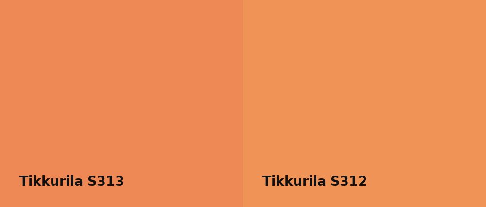 Tikkurila  S313 vs Tikkurila  S312