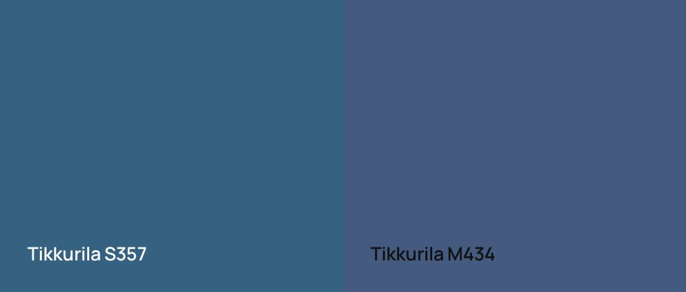 Tikkurila  S357 vs Tikkurila  M434
