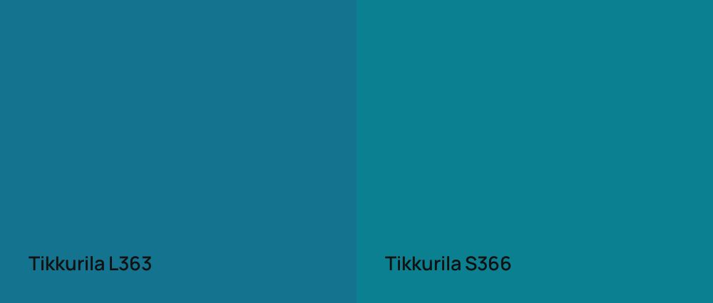Tikkurila  L363 vs Tikkurila  S366