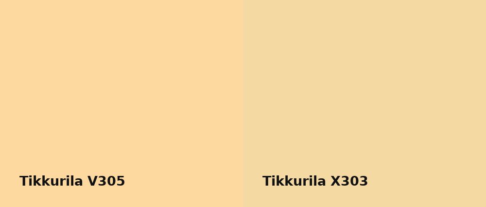 Tikkurila  V305 vs Tikkurila  X303