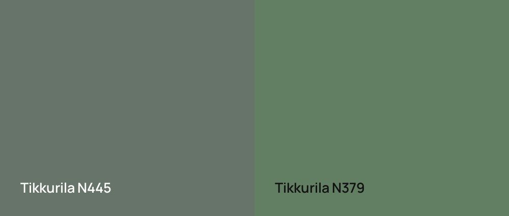 Tikkurila  N445 vs Tikkurila  N379