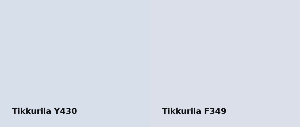 Tikkurila  Y430 vs Tikkurila  F349