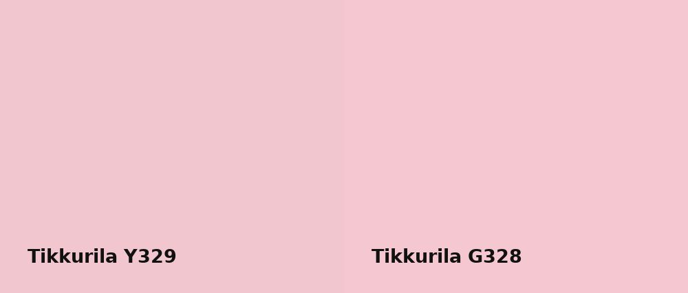 Tikkurila  Y329 vs Tikkurila  G328