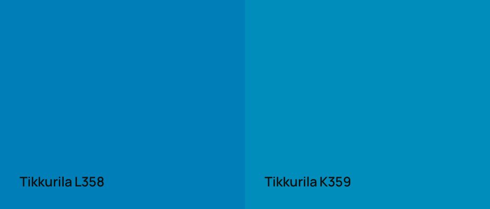 Tikkurila  L358 vs Tikkurila  K359