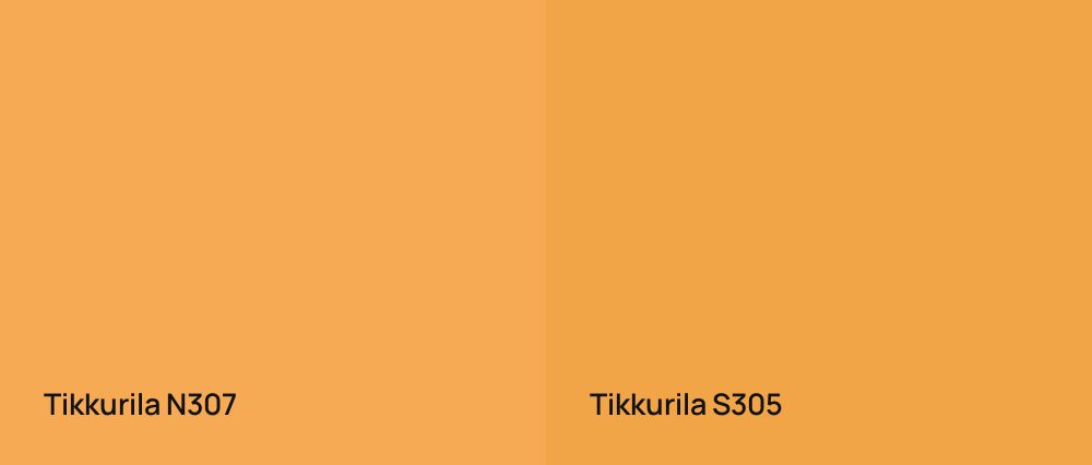 Tikkurila  N307 vs Tikkurila  S305