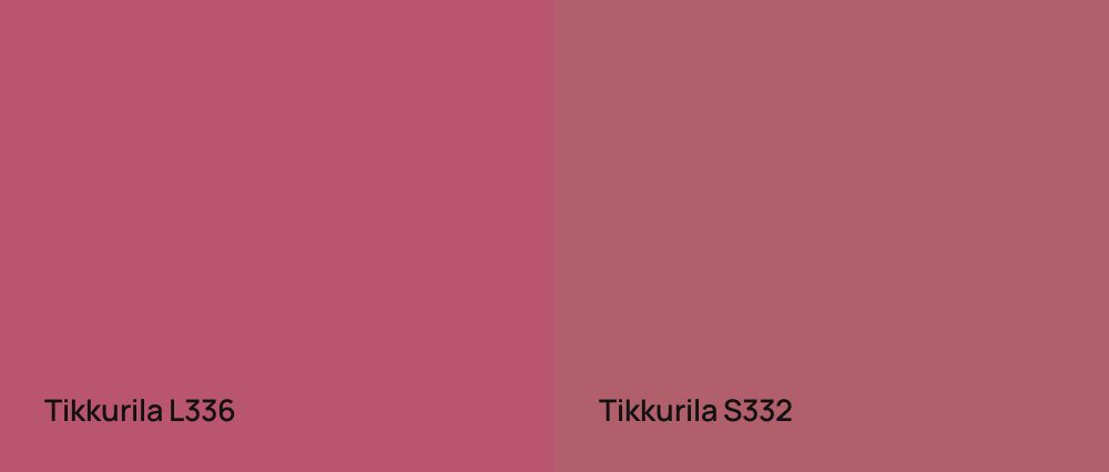 Tikkurila  L336 vs Tikkurila  S332