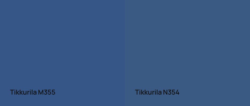 Tikkurila  M355 vs Tikkurila  N354