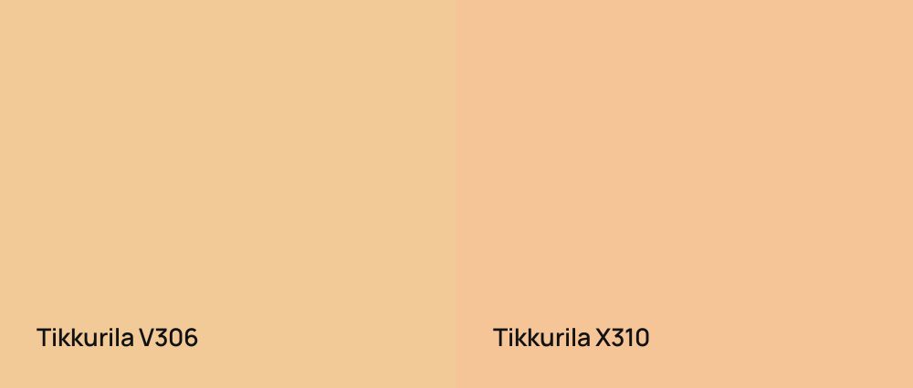 Tikkurila  V306 vs Tikkurila  X310